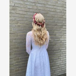 Rosa Blomster Hrkrans