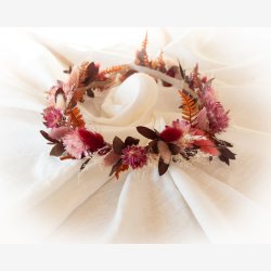 Rosa Blomster Hrkrans