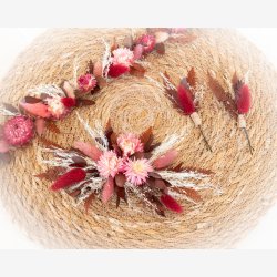 Rosa Blomster Hrkrans