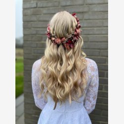 Rosa Blomster Hrkrans